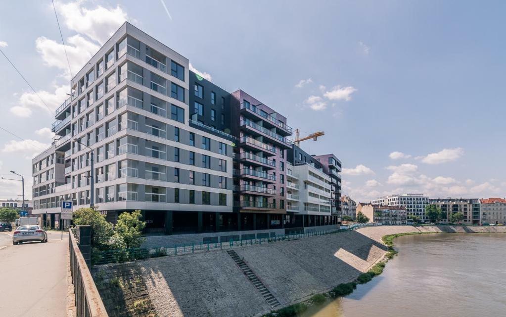 Apartament Studio Z Widokiem Na Odre Bulwary Ksiazece Вроцлав Экстерьер фото